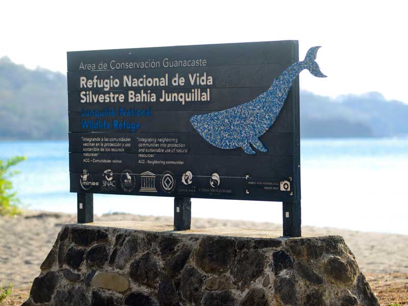 beach sign for national wildlife refuge