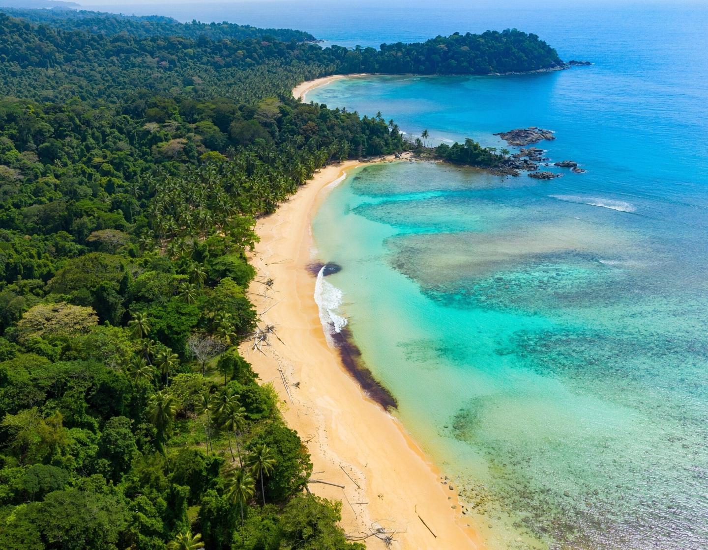 Uvita beach on the South Pacific coast